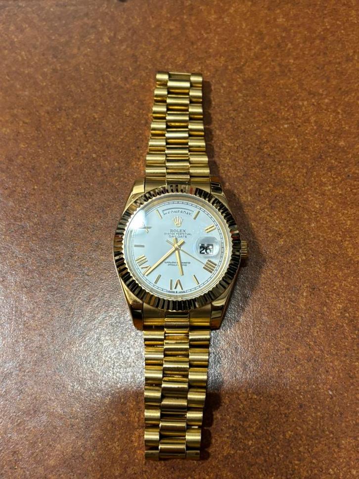 Rolex Day-Date, Handtassen en Accessoires, Horloges | Dames, Zo goed als nieuw, Rolex, Ophalen of Verzenden