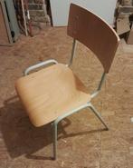 3 antieke schoolstoelen, Huis en Inrichting, Ophalen, Gebruikt, Drie, Metaal