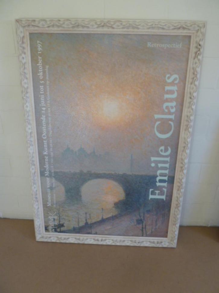 poster EMILE CLAUS schilder retro Oostende kunst galerij, Antiek en Kunst, Kunst | Litho's en Zeefdrukken, Ophalen