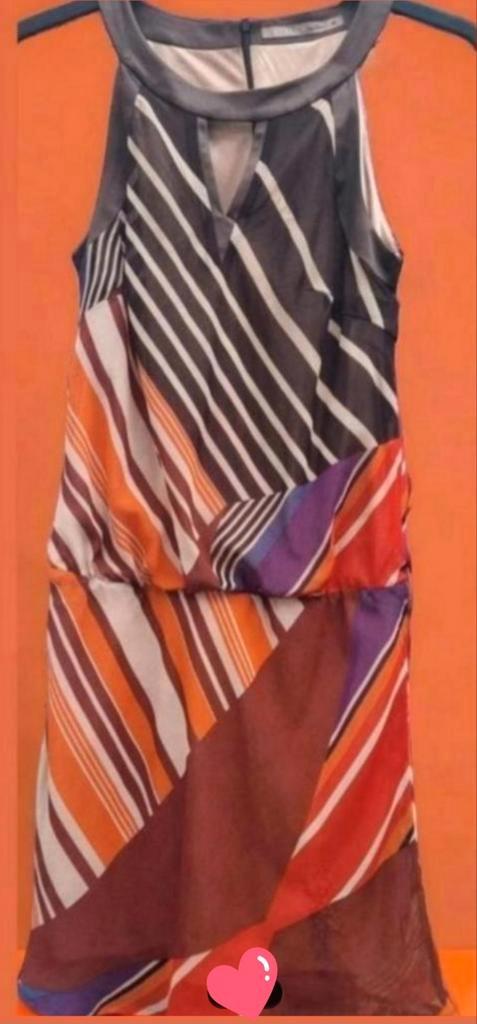 ✨️STEPS Mooi gevoerd Zomers Halterjurkje - Maat 38✨️✨️, Kleding | Dames, Jurken, Zo goed als nieuw, Maat 38/40 (M), Oranje, Knielengte