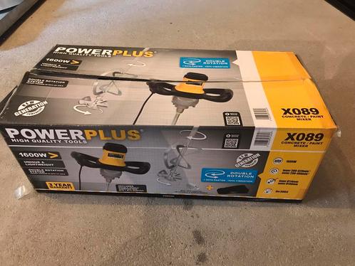 Verf- en betonmenger Powerplus X089, Doe-het-zelf en Bouw, Gereedschap | Overige machines, Zo goed als nieuw, Ophalen
