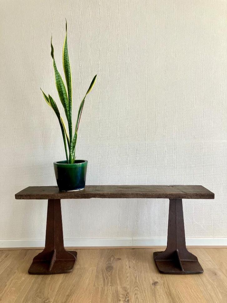 Industriële bank, Antiek en Kunst, Antiek | Meubels | Stoelen en Sofa's, Ophalen