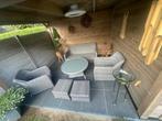Te koop : loungeset,1 driezit,2 clubzetels,een ronde tafel., Tuin en Terras, Ophalen, Zo goed als nieuw, Loungeset