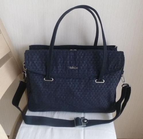 Kipling computertas „superworker” blauw op blauw + aap, Computers en Software, Laptoptassen, Zo goed als nieuw, Aktetas, 14 inch
