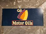 Q8 Motor Oils reclamebord kunststof, Reclamebord, Gebruikt, Ophalen of Verzenden