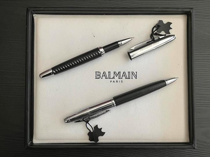 Balmain Paris  Mercedes-Benz luxe set (doos & certificaat), Verzamelen, Pennenverzamelingen, Zo goed als nieuw, Fineliner, Met doosje