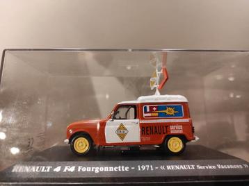 Renault 4 Fourgonnette 1971 1:43 en vitrine 