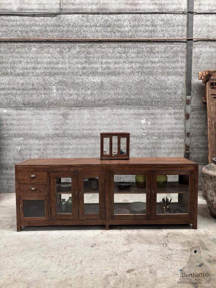 Karaktervolle toonbank ideaal keukeneiland 242 cm lengte, Huis en Inrichting, Keuken | Keukenelementen, Zo goed als nieuw, Minder dan 100 cm