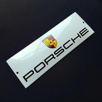 Emaille Schild PORSCHE Dealer Reclamebord Plaque Logo Wapen beschikbaar voor biedingen