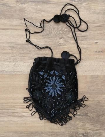 Sac de soirée pour femme en tissu satiné à motifs