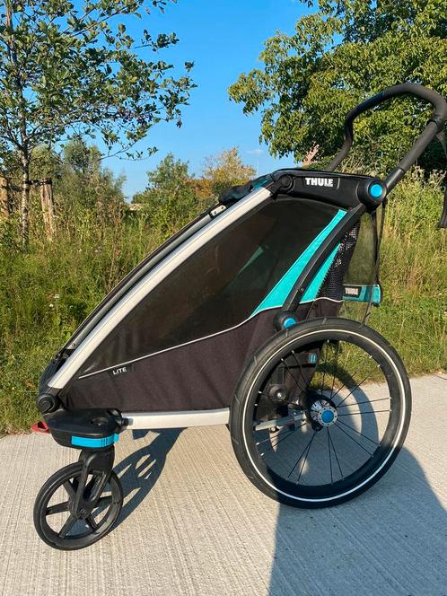 Fietskar Thule Chariot Lite 1, Fietsen en Brommers, Fietsaccessoires | Aanhangwagens en Karren, Gebruikt, Kinderkar, 20 tot 40 kg