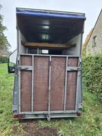 Paardentrailer / gesloten aanhangwagen, Dieren en Toebehoren, Ophalen, Gebruikt, Hout, 1½-paards trailer