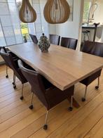 Leren eetkamerstoelen, Ophalen, Gebruikt, Bruin, Landelijk