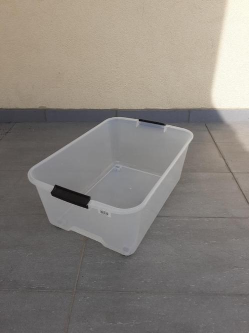 Opberg box / krat met wieltjes / 39 x 57 x 22,5 cm., Doe-het-zelf en Bouw, Kratten en Dozen, Zo goed als nieuw, Krat, 75 tot 100 cm