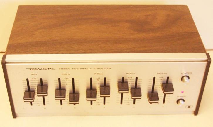 Zeldzame Realistic Stereo Frequency Equalizer / Tandy, USA, Audio, Tv en Foto, Versterkers en Ontvangers, Zo goed als nieuw, Overige systemen