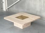 Vintage travertine coffeetable by Georges Mathias, ca 1980s, Enlèvement
