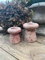 2aardewerken paddestoeltjes, Tuin en Terras, Ophalen, Zo goed als nieuw
