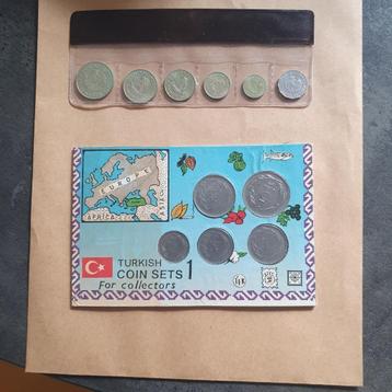 2 setjes munten Turkije en Cyprus beschikbaar voor biedingen