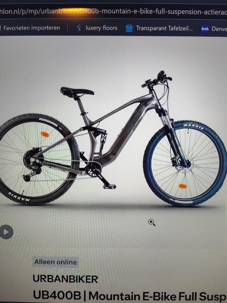 Urbanbiker E-bike mtb, Fietsen en Brommers, Fietsen | Heren | Sportfietsen en Toerfietsen, Nieuw, Overige merken, Vering, Ophalen