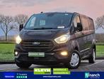 Ford TRANSIT CUSTOM 2.0 L2 Dubbel Cabine AC!, Zwart, Bedrijf, Cruise Control, Ford