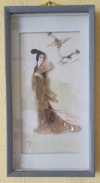 2 Traditionele Chinese ambachtelijk schilderijen., Antiek en Kunst, Ophalen