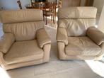 Lederen salon, Huis en Inrichting, Ophalen, Gebruikt, Leer