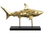 Golden Shark design sculptuur haai in resin 53cm, Antiek en Kunst, Ophalen of Verzenden