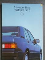 1986 Brochure pour les Mercedes 190D et 190D 2.5, Enlèvement ou Envoi, Mercedes
