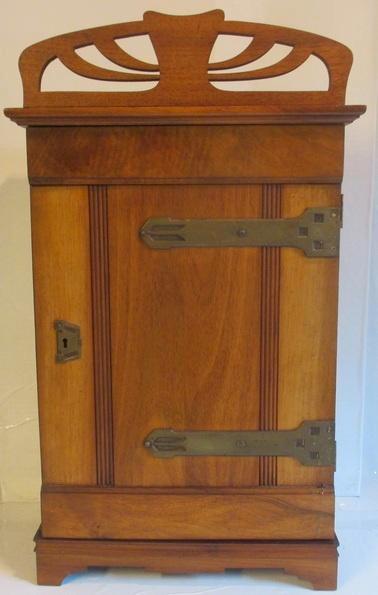 art nouveau A'damse School wandmeubeltje kast, Antiek en Kunst, Curiosa en Brocante, Ophalen