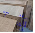 Eiken overzettreden uit voorraad, Enkele of Dubbel, 4 mm top, Neuf, 100 à 150 cm, Enlèvement, Chêne