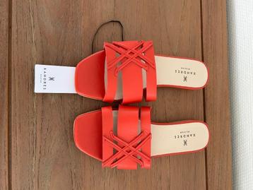 Mooie NIEUWE Xandres lederen slippers - 37 beschikbaar voor biedingen