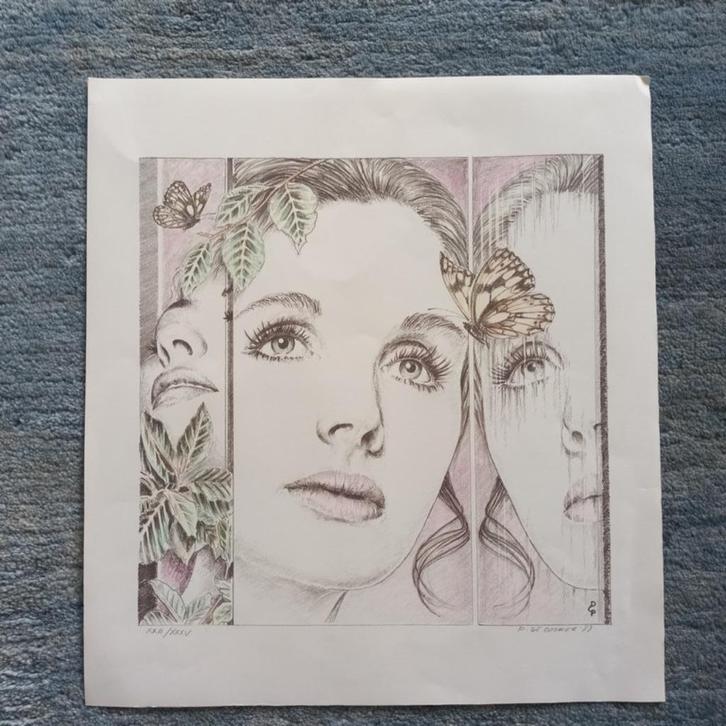 Paul De Cocker (1931-2020) - Lithografie handgesigneerd, Antiek en Kunst, Kunst | Litho's en Zeefdrukken, Ophalen of Verzenden