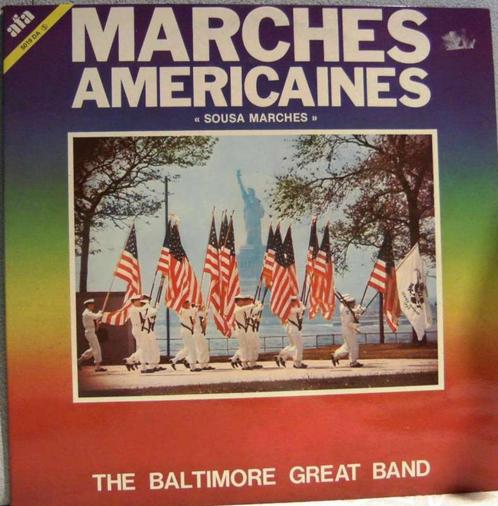 Dubbel LP - Marches Americaines, Verzamelen, Militaria | Algemeen, Landmacht, Overige typen, Ophalen of Verzenden