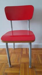 2 formica schoolstoeltjes rood (Tubax?), Ophalen of Verzenden, Zo goed als nieuw