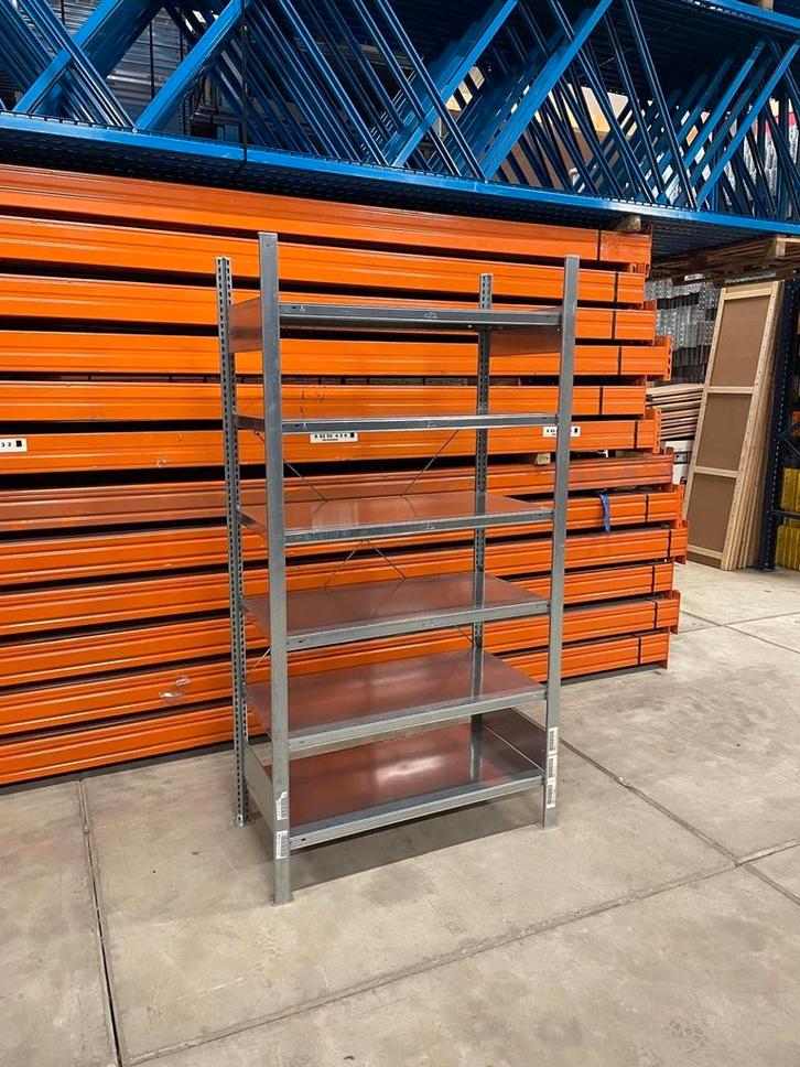 Partij Meta Legbordstelling vanaf 5m grote voorraad!, Zakelijke goederen, Kantoor en Winkelinrichting | Magazijn, Stelling en Opslag