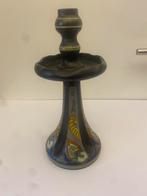 Gouda Plateelbakkerij groot kandelaar ( gemerkt ) 31 x 17 cm, Antiek en Kunst, Ophalen of Verzenden