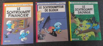 3 albums des Schtroumpfs (e.o), Plusieurs BD, Enlèvement ou Envoi, Comme neuf, Peyo