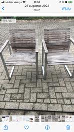2 mooie houten terrasstoelen IKEA KVARNö, Jardin & Terrasse, Chaises de jardin, Bois, Enlèvement, Utilisé