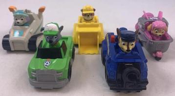 Paw Patrol Rescue Racers voertuigen set van 5 figuren auto's beschikbaar voor biedingen