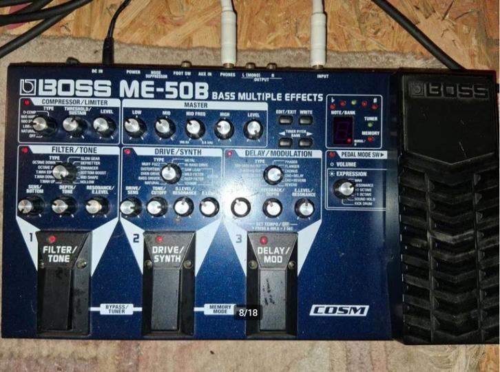 BOSS ME50 B bass effects, Muziek en Instrumenten, Effecten, Compressor, Ophalen of Verzenden