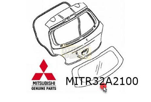 Mitshubishi Outlander (7/15-4/18) achterruit (gray / privacy, Autos : Pièces & Accessoires, Carrosserie & Tôlerie, Haillon arrière