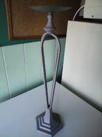 ANTIEK STAAL KANDELAAR H=58cm AFHALING LEES BESCHRIJVING, Antiek en Kunst, Ophalen, Overige materialen