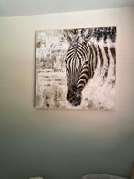 Zebra schilderij, Ophalen