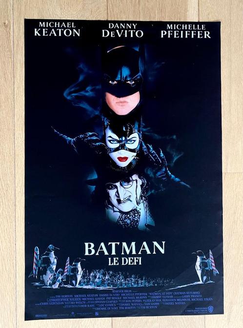 Filmaffiche BATMAN RETURNS Michael Keaton, TIM BURTON, Verzamelen, Film en Tv, Zo goed als nieuw, Film, Poster, Ophalen of Verzenden