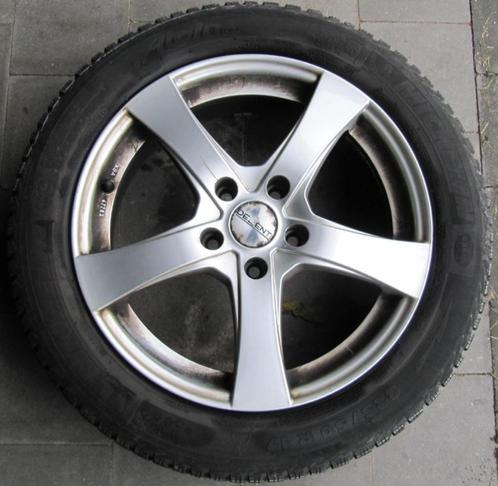 4x Winterbanden Michelin 17 inch op Alu velgen, Auto-onderdelen, Banden en Velgen, Banden en Velgen, Winterbanden, 17 inch, 225 mm