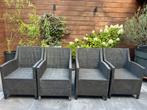 4 tuinzetels, Ophalen, Gebruikt, Textileen