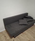 slaapbank zetel, Huis en Inrichting, Ophalen, Gebruikt, Tweepersoons, Grijs