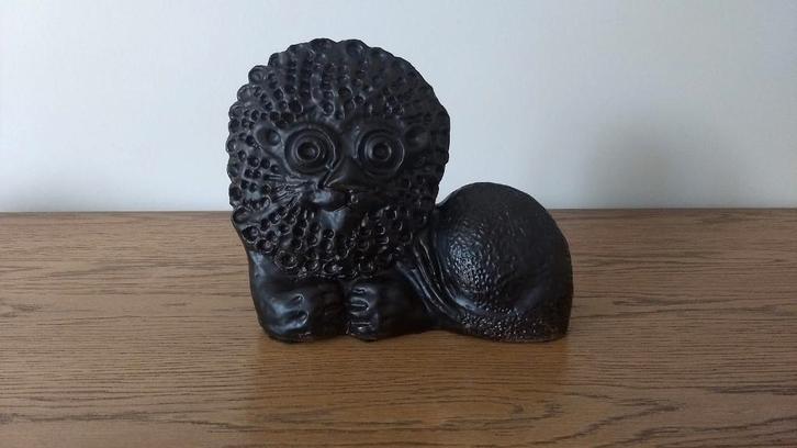 Perignem - E. Vandeweghe - keramiek leeuw -, Antiek en Kunst, Antiek | Keramiek en Aardewerk, Ophalen of Verzenden