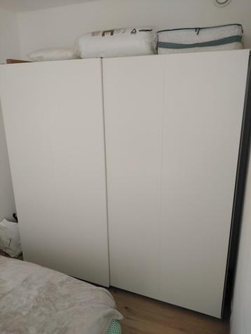 PAX -  HASVIK - Jeux portes coulissantes blanc mat, 200 cm ou plus, Moderne / IKEA, Comme neuf, Enlèvement
