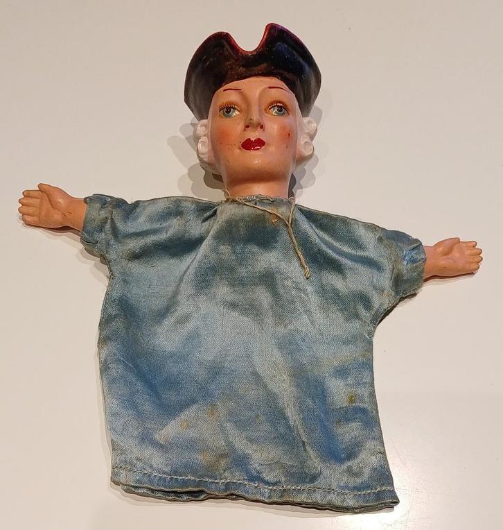 Poppenkastpop, handpop, markies, jaren 50, vintage, retro, Verzamelen, Retro, Overige typen, Ophalen of Verzenden